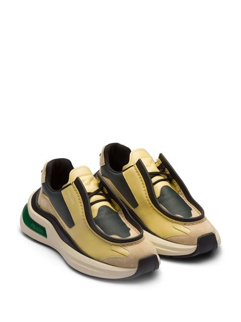 prada brown leather driver sneaker|chunky prada sneakers.